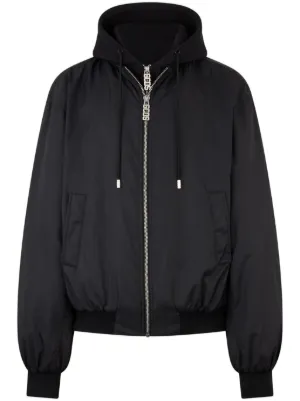 Rick Owens DRKSHDW Hooded Bomber Jacket | Black | FARFETCH