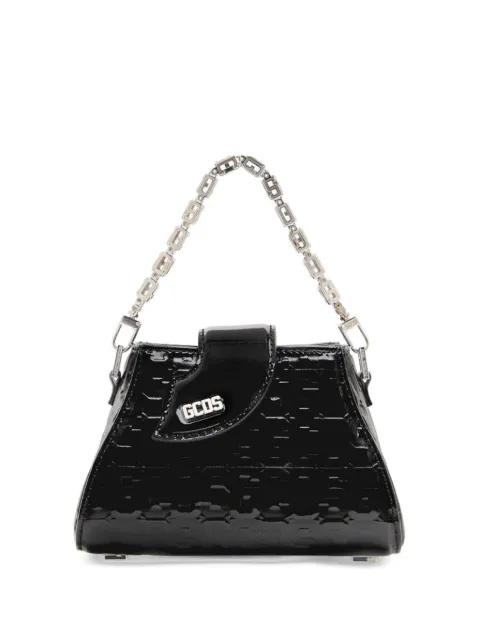 GCDS Comma Patent Monogram mini bag