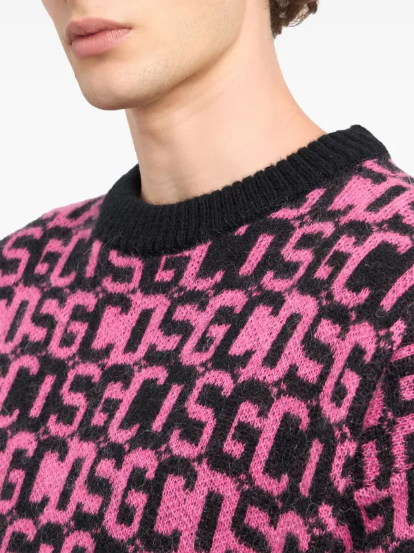 完売サイズ 19AW GCDS ロゴ タートルネック ニット GCDS intarsia-knit Logo Jumper | Black | FARFETCH BH