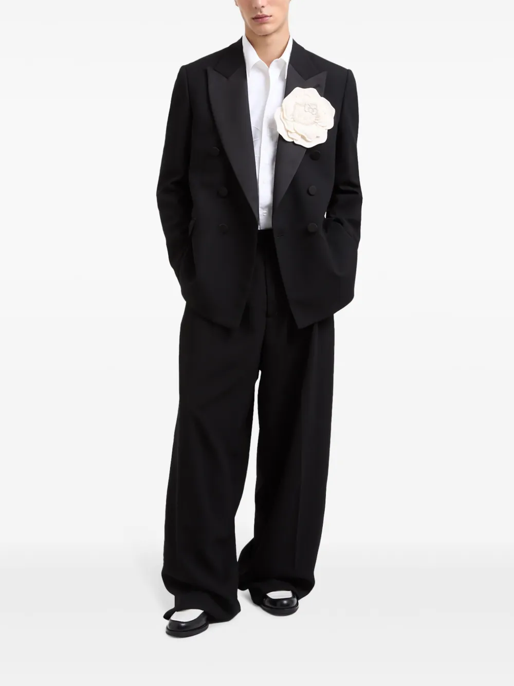 GCDS Satijnen blazer Zwart