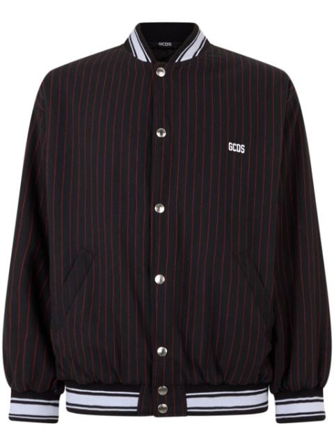 GCDS Pinstripe Clown bomber jacket