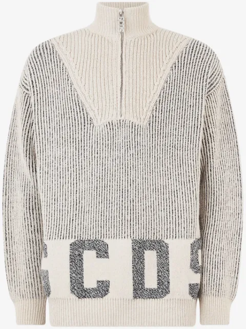 GCDS half-zip jumper