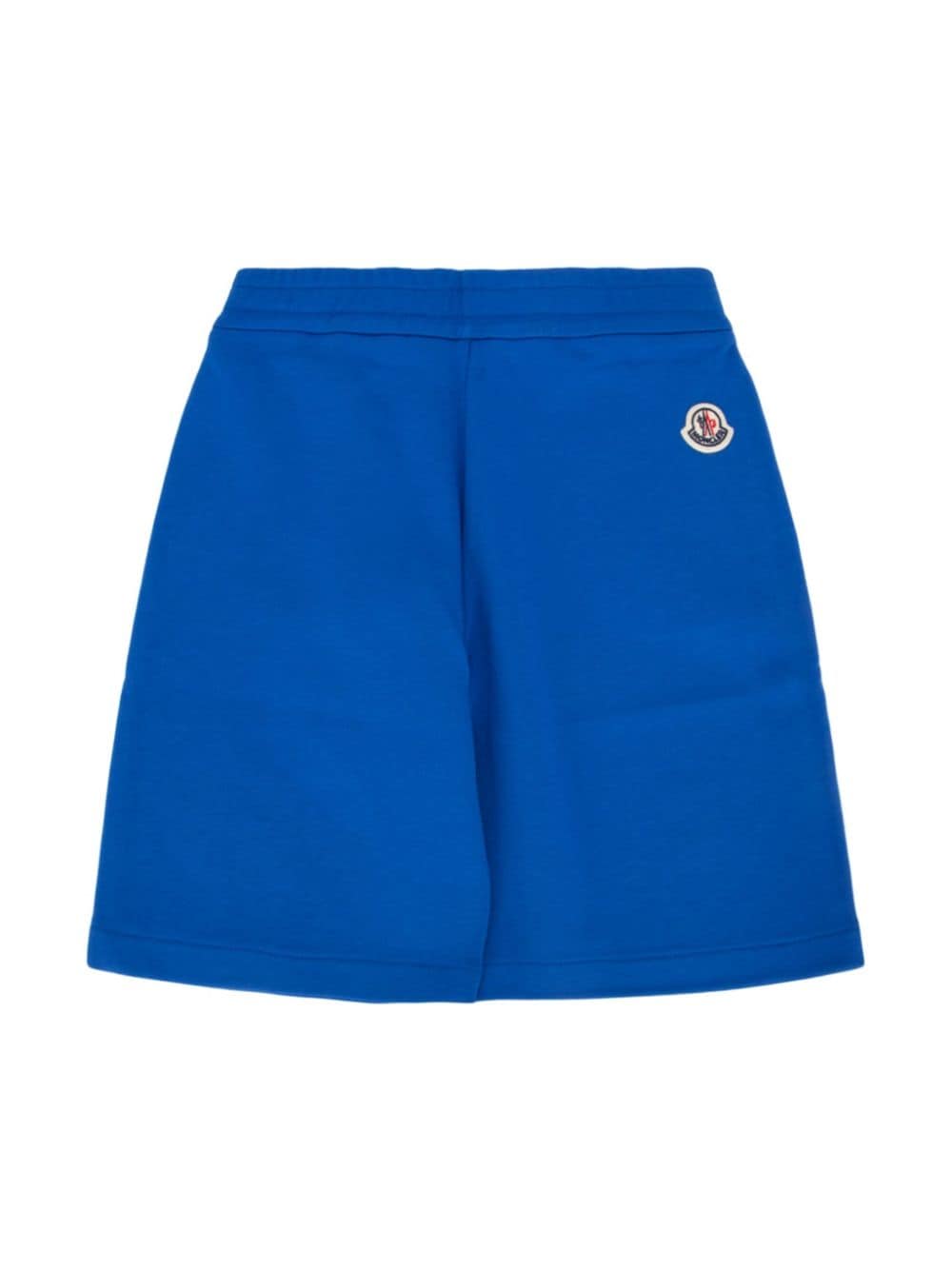 Moncler Enfant logo-print bermuda shorts - Blauw