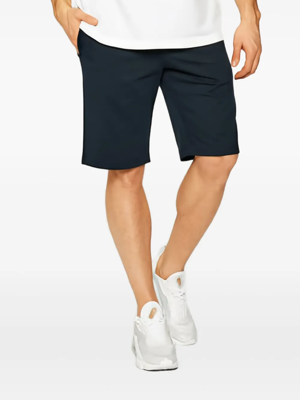 Ea7 Emporio Armani logo-print shorts Blauw