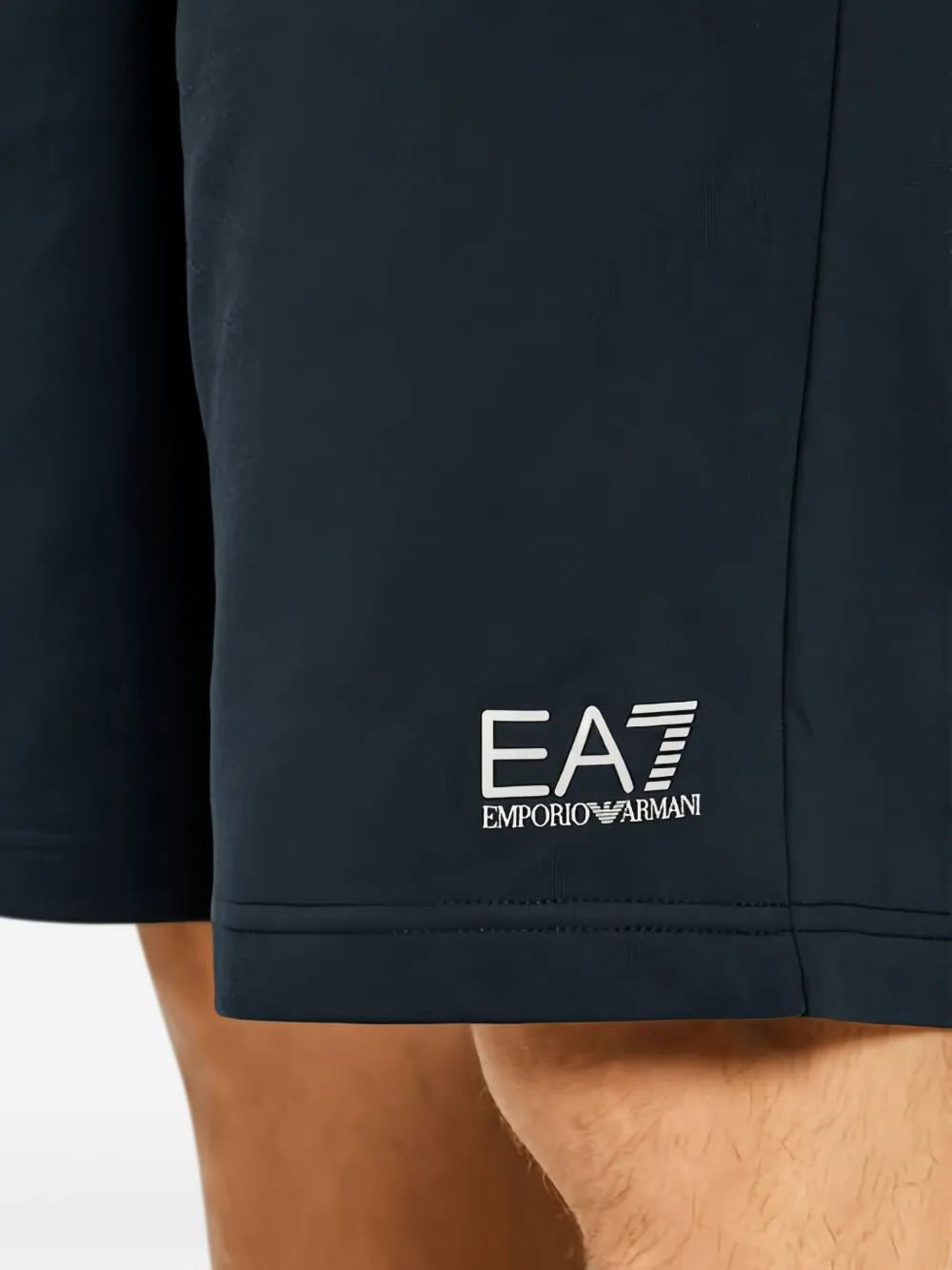 Ea7 Emporio Armani logo-print shorts Blauw