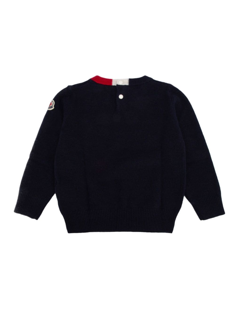 Moncler Enfant Trui met geborduurd logo - Blauw