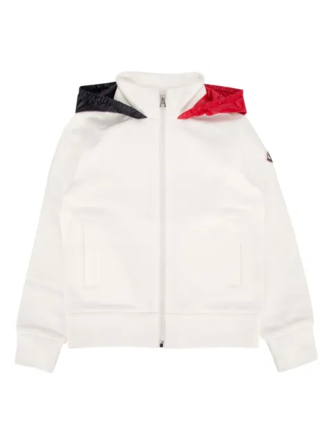 Moncler Enfant contrasting cotton hoodie