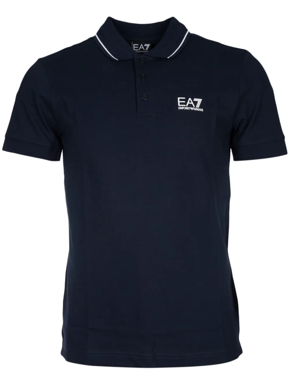 Ea7 Emporio Armani playera tipo polo con logo estampado | azul | Image 1