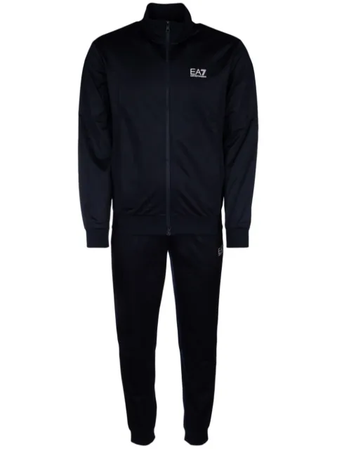 Ea7 Emporio Armani logo-chest tracksuit set