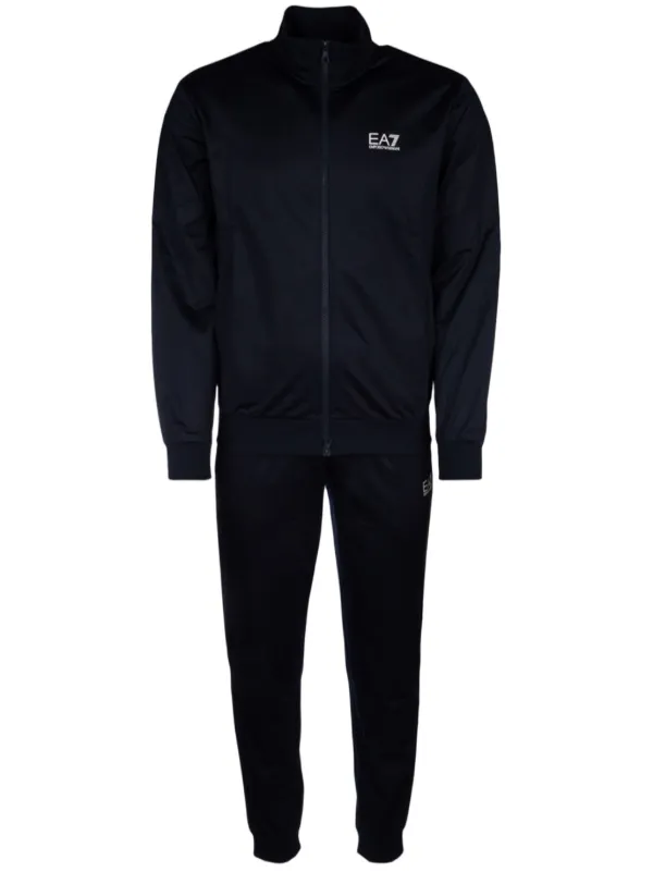 Ea7 Emporio Armani logo-chest Tracksuit Set Blue FARFETCH MY