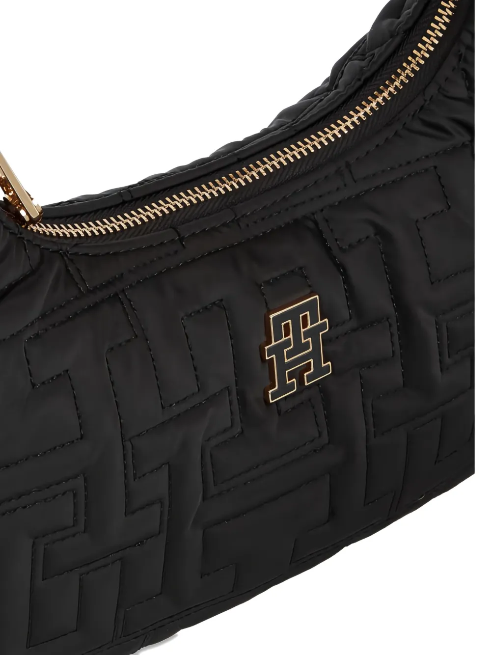 Tommy Hilfiger Shopper met logoplakkaat Zwart