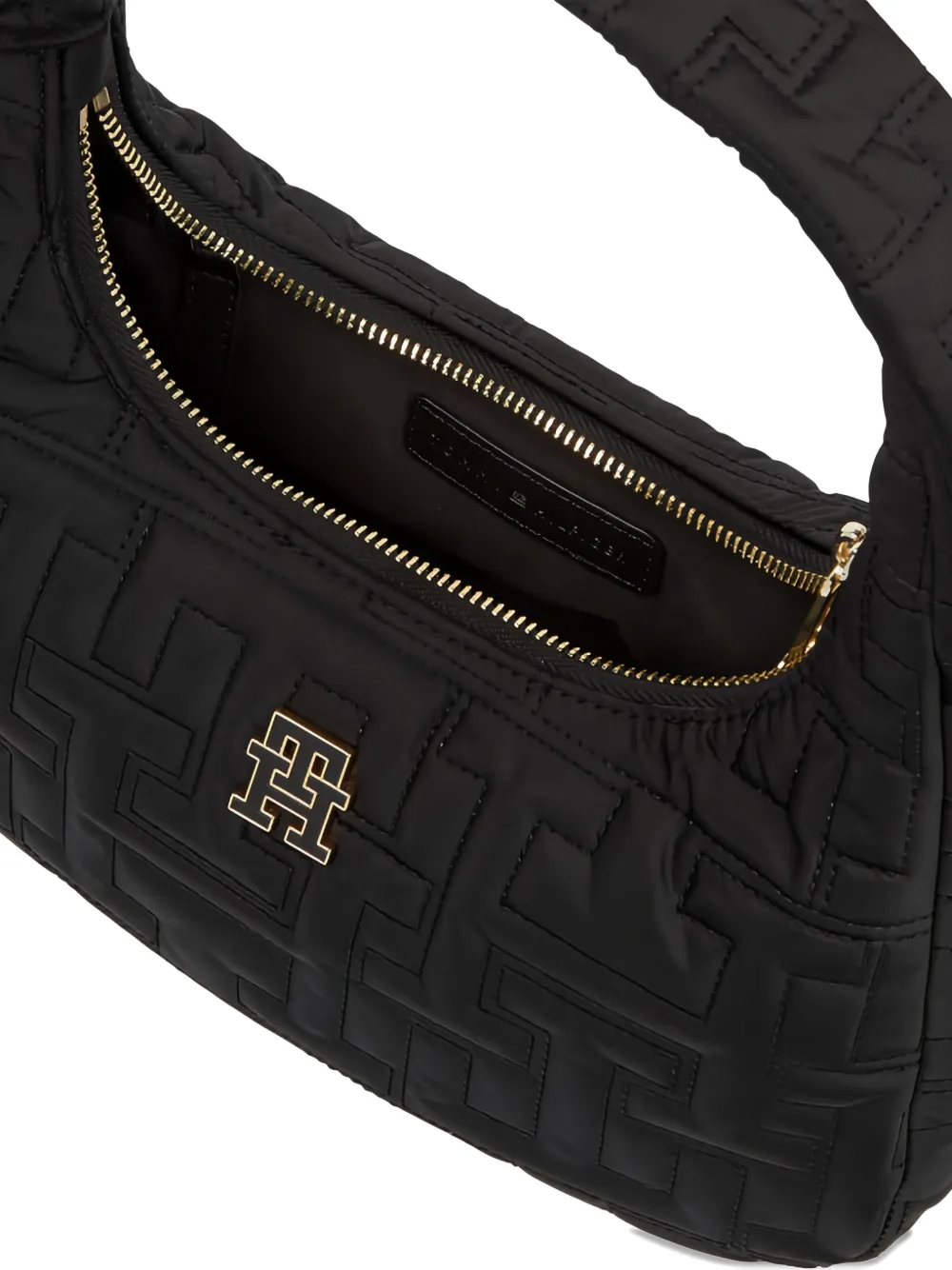 Tommy Hilfiger Shopper met logoplakkaat Zwart