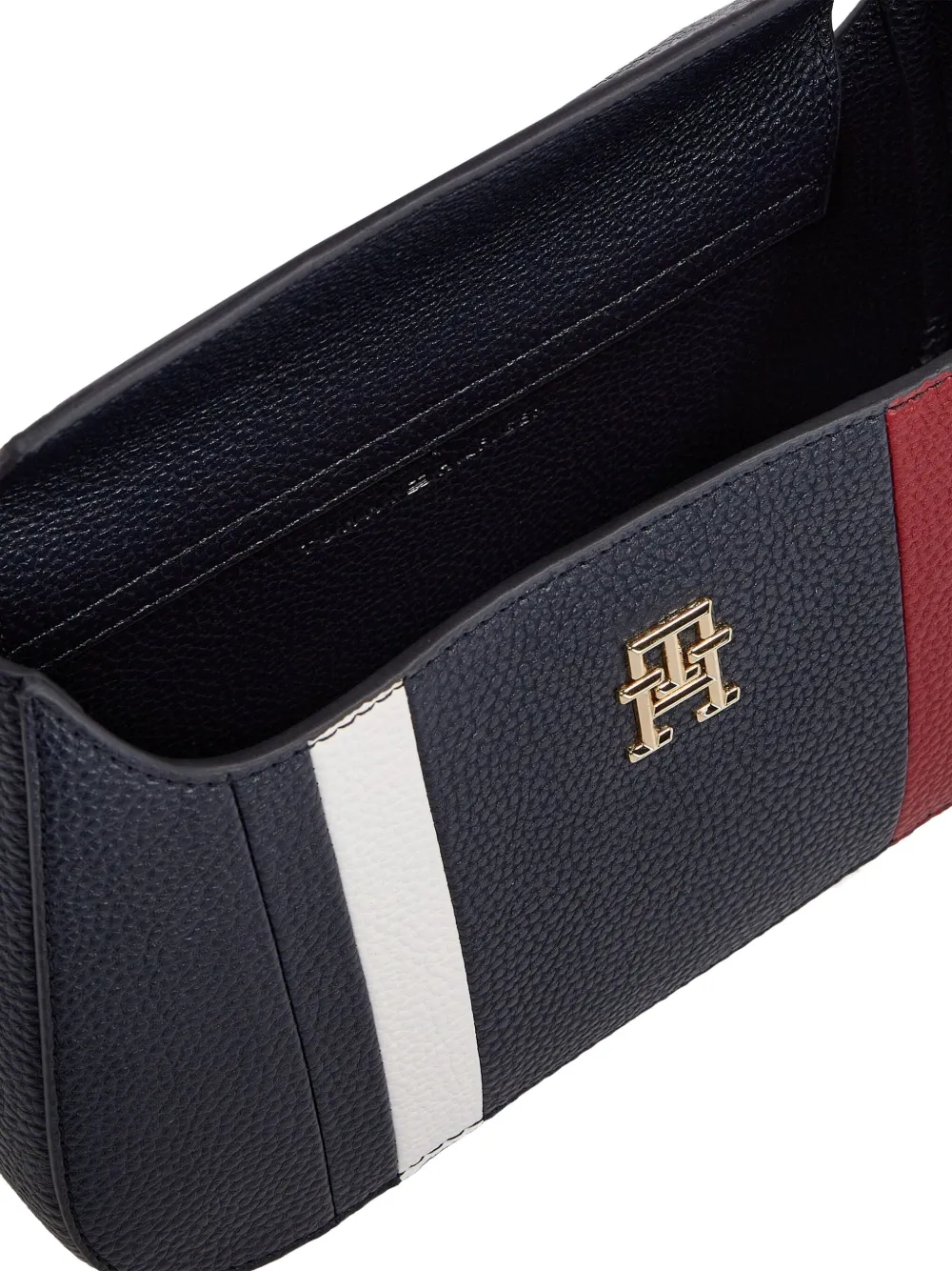 Tommy Hilfiger Stripe Logo Tote Bag In Blue