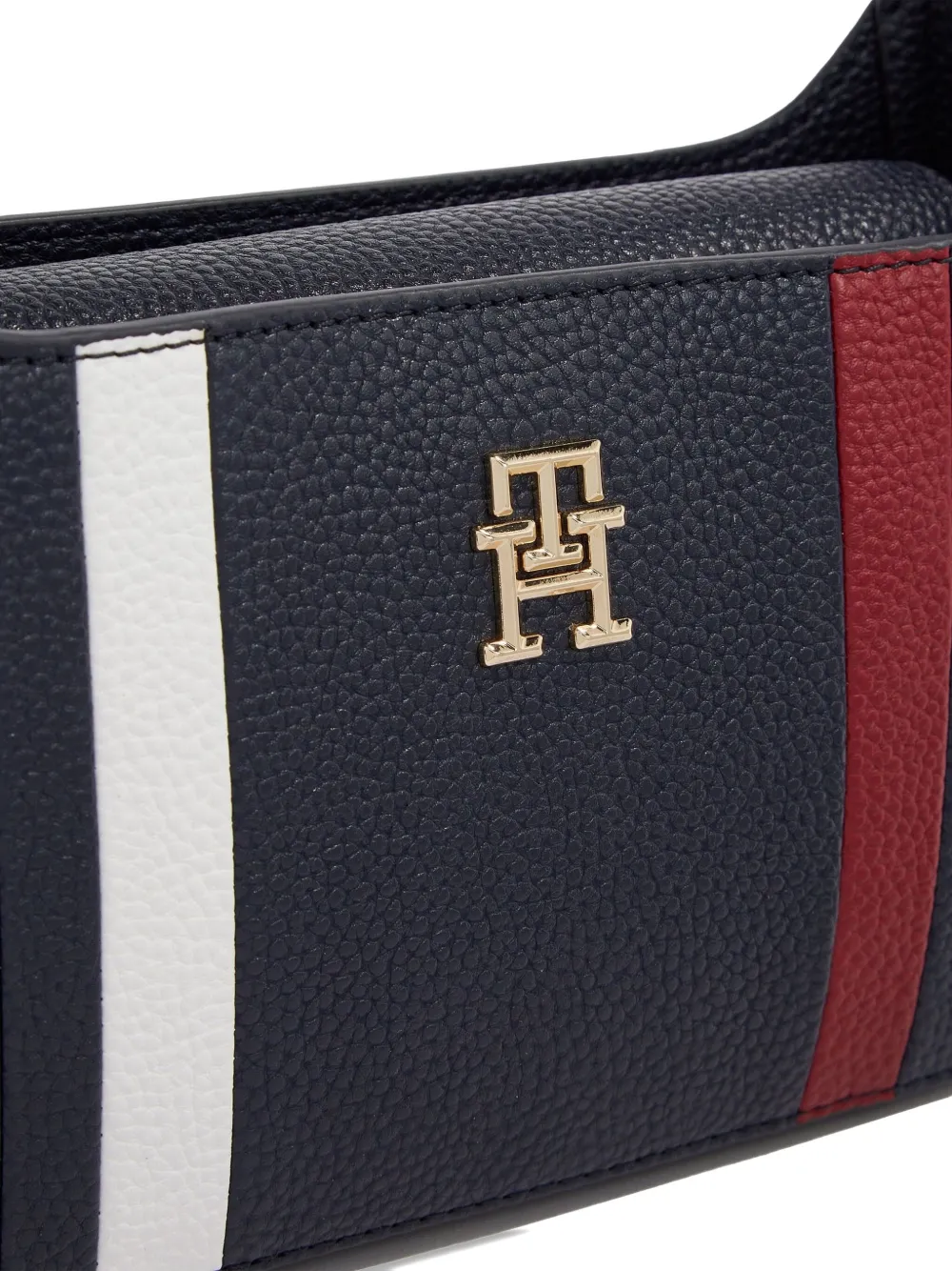 Tommy Hilfiger Stripe Logo Tote Bag In Blue