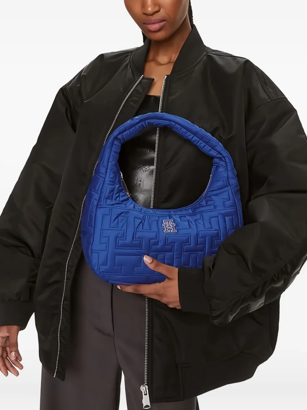 Tommy Hilfiger Quilted Tote Bag In Blue