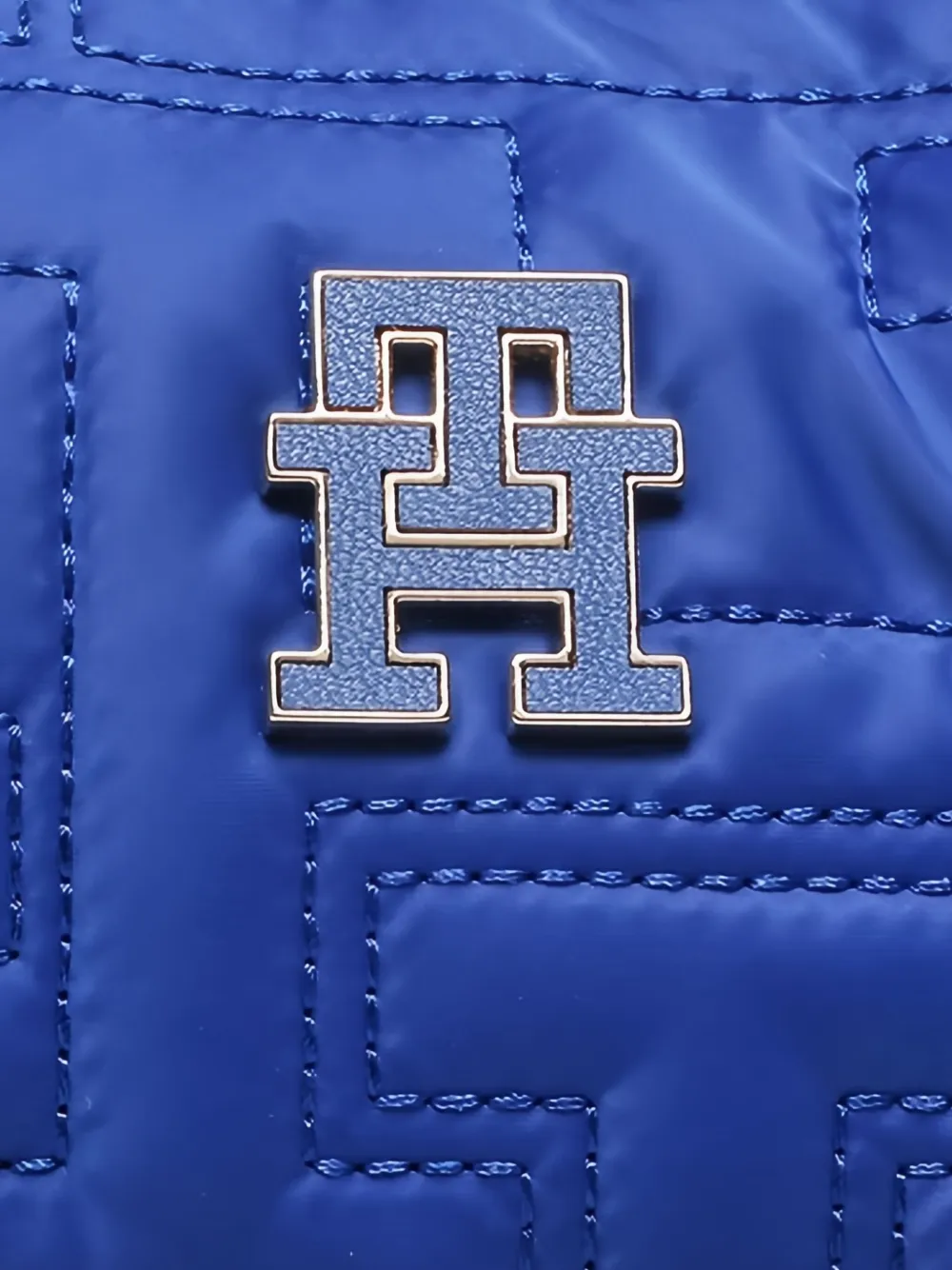 Tommy Hilfiger Gewatteerde shopper Blauw