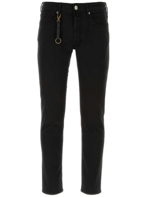 Incotex logo-patch straight-leg jeans
