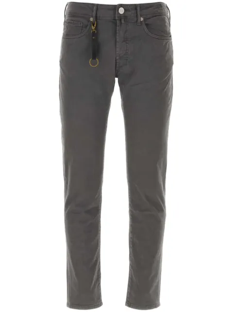 Incotex Calça jeans reta com patch logo
