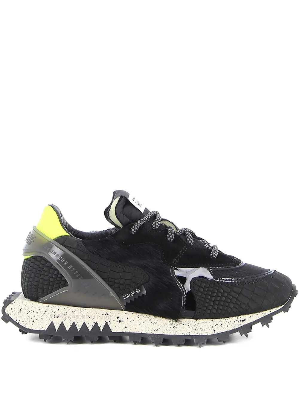 RUN OF lace-up sneakers Zwart