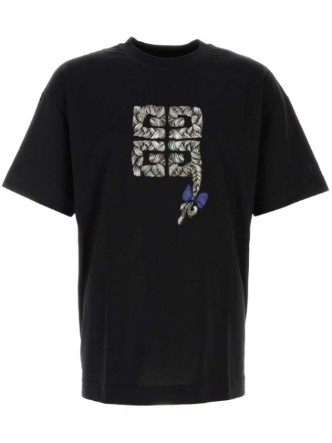 Givenchy 4G Braid-print cotton T-shirt Men