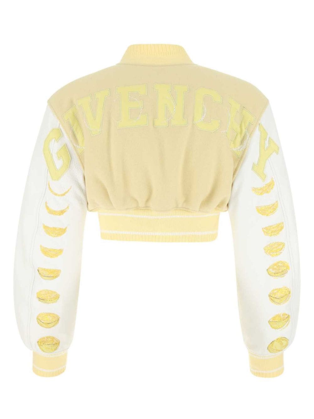 Givenchy cropped bomber jacket - Geel