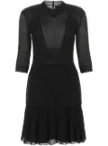 Givenchy sheer-panel mini dress - Black