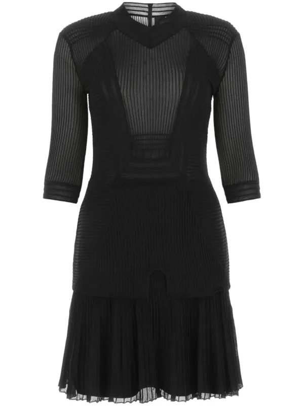 black sheer panel mini dress CATCHING EYES MESH MINI DRESS IN BLACK – AKIRA