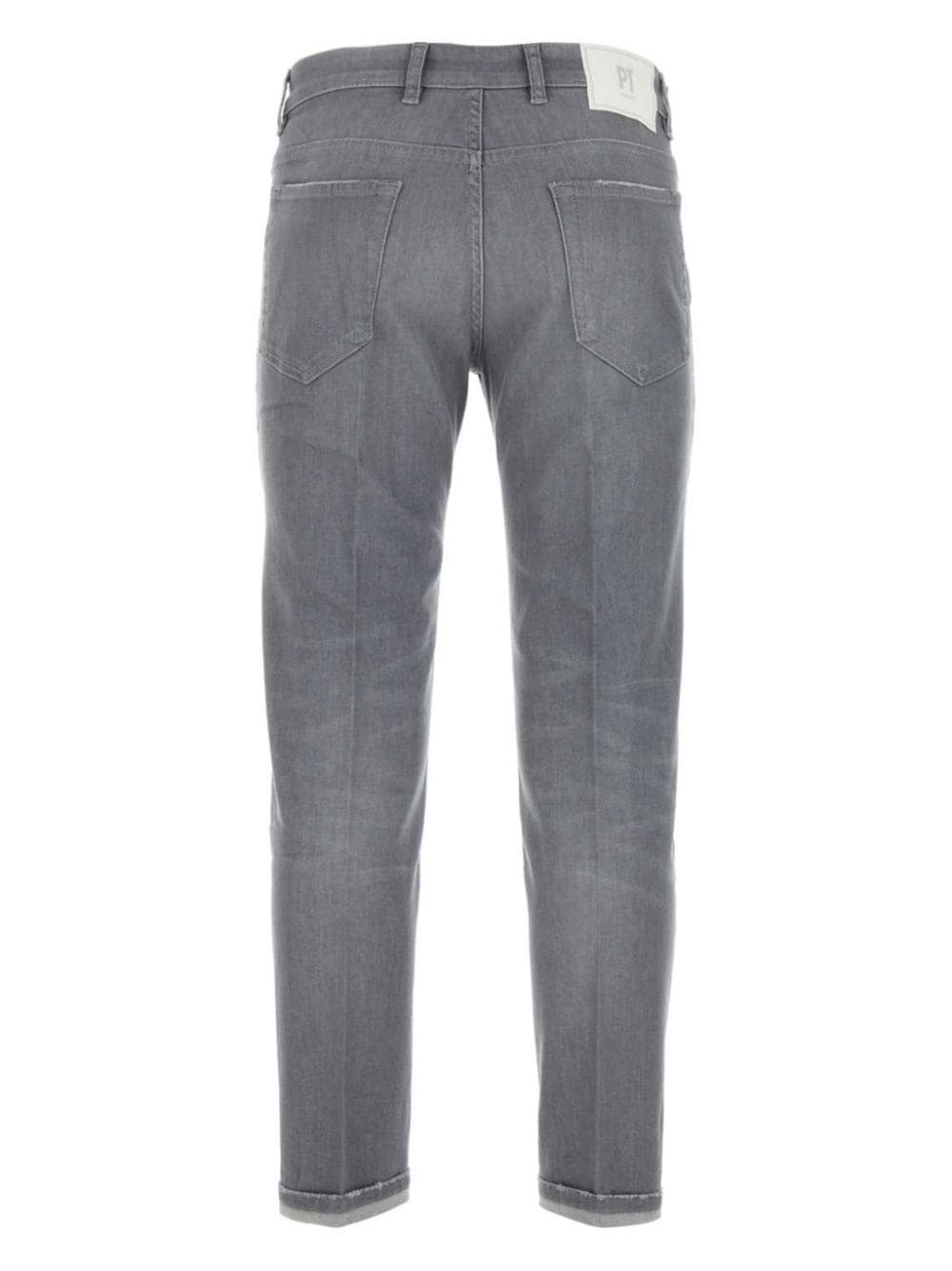 PT Torino Skinny jeans met logopatch - Grijs