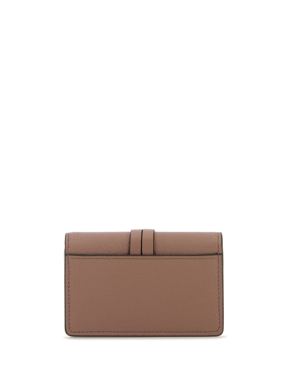 Chloé logo-charm leather wallet - Roze