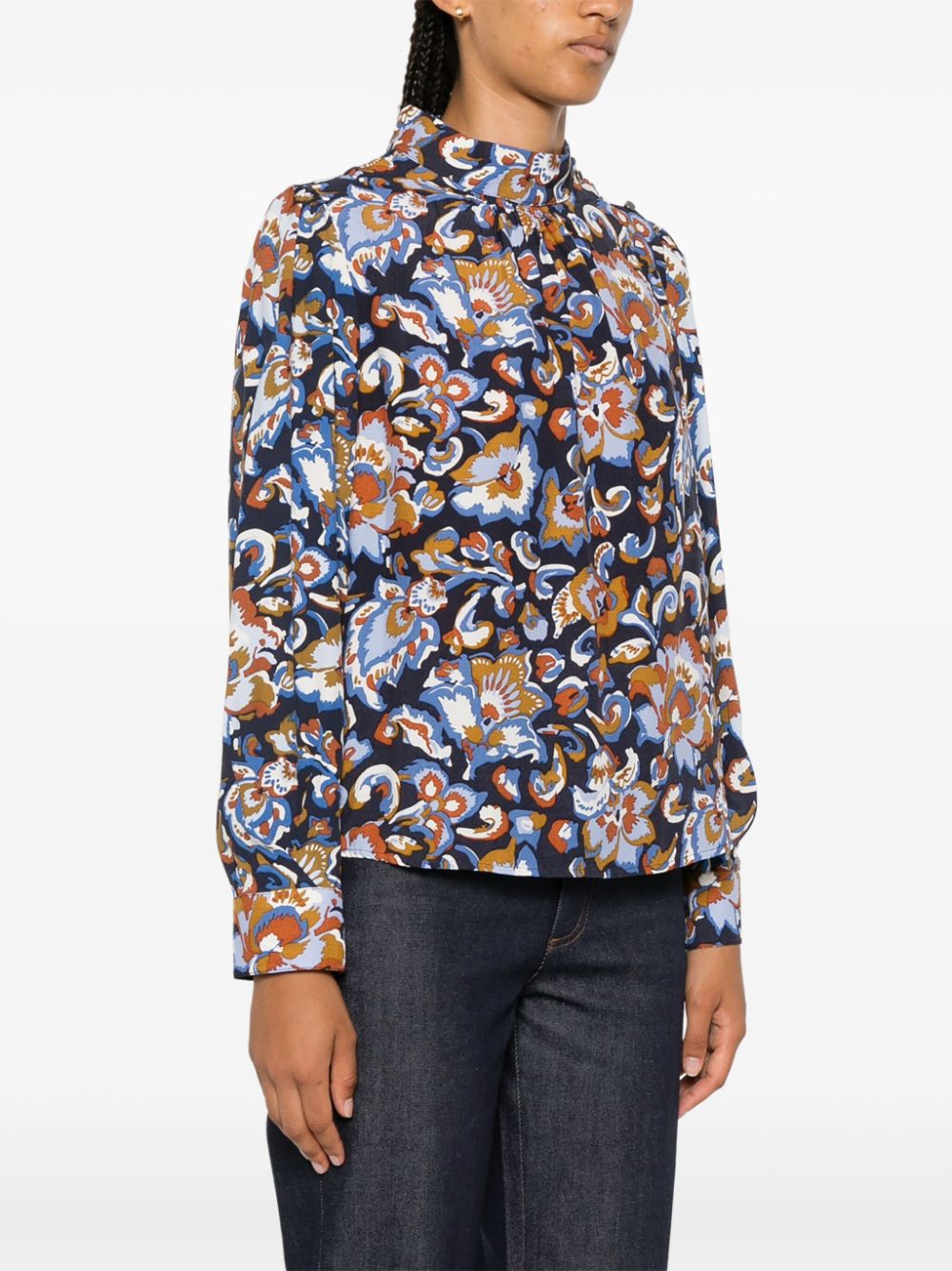 A.P.C. floral-print blouse Women