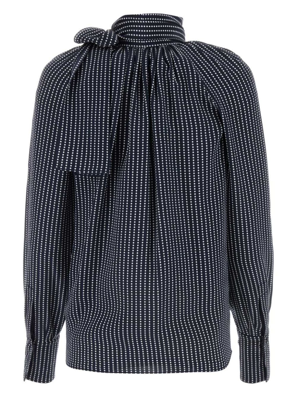 Givenchy printed silk blouse - Blauw