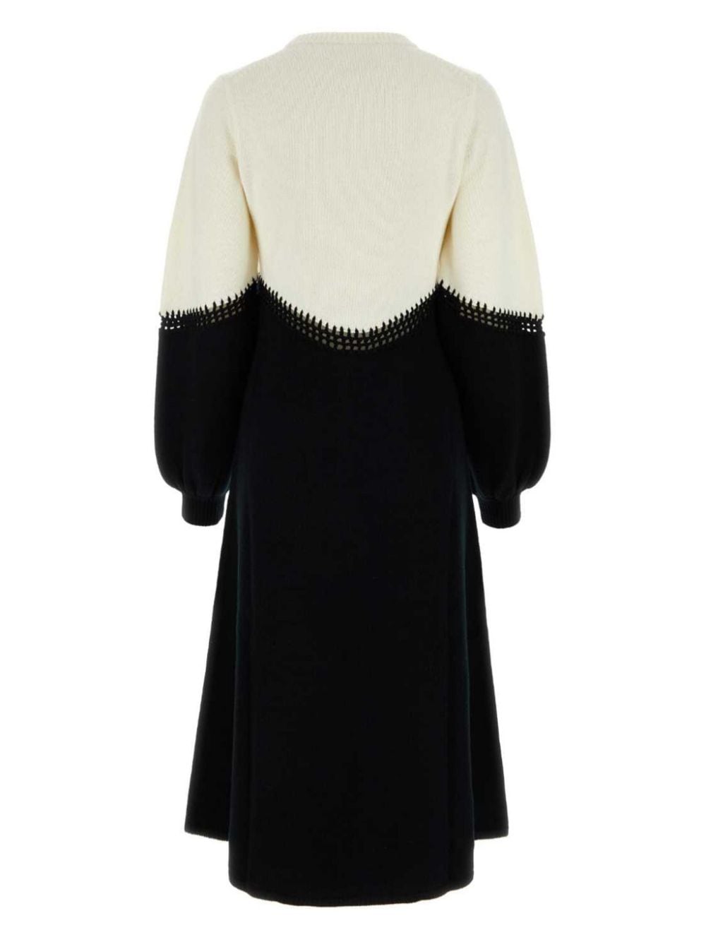 Shop Chloé Balloon-sleeve Dress In Black