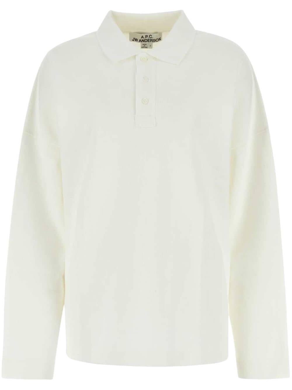 A.P.C. piquet polo shirt - Bianco