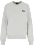 A.P.C. mélange-effect cotton sweatshirt - Grey
