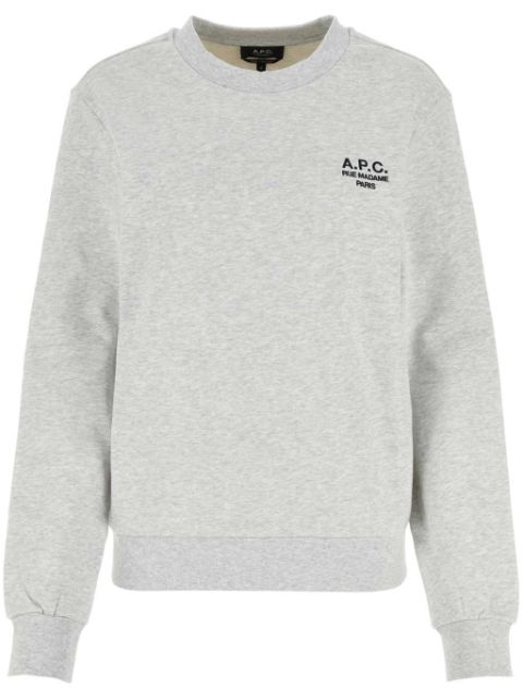 A.P.C. melange-effect cotton sweatshirt Women