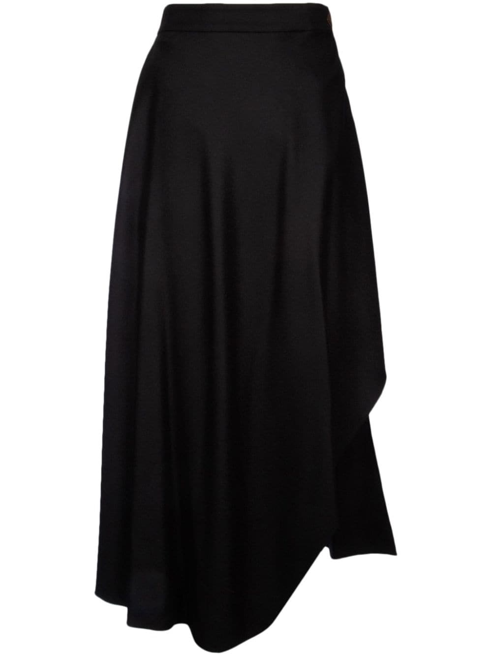 Loro Piana asymmetric cashmere midi skirt - Schwarz