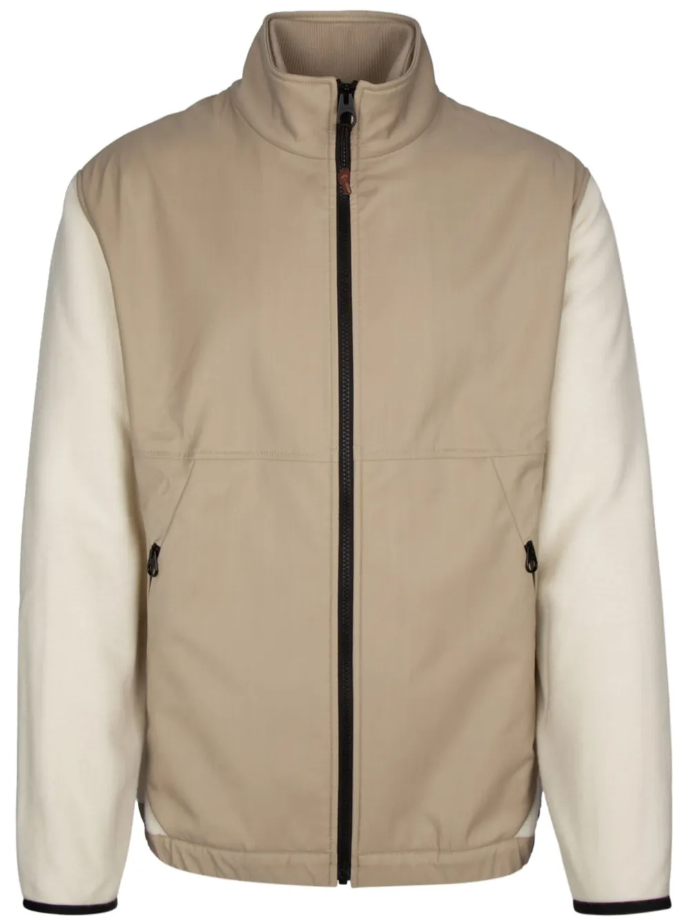 Loro Piana Bomberjack met hoge hals Beige