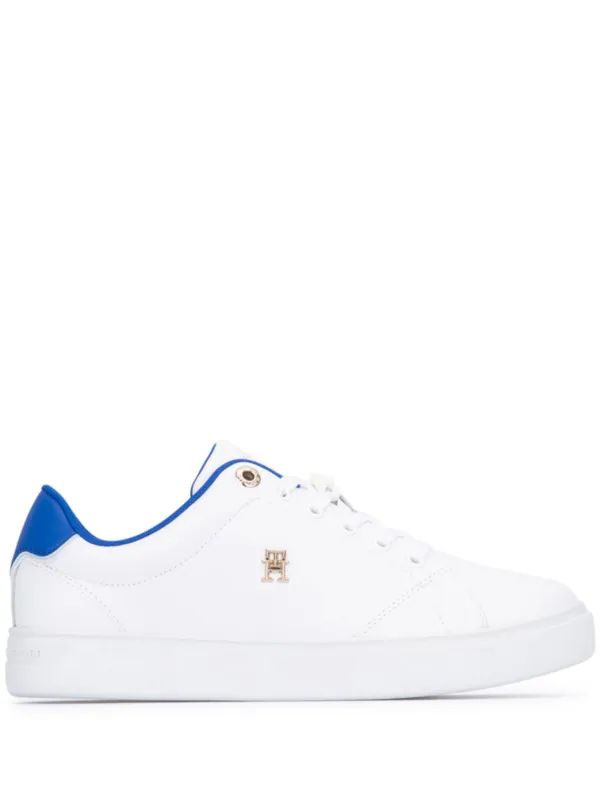 Tommy Hilfiger Elevated Essential Court sneakers women Rubber Cotton Leather 38 White