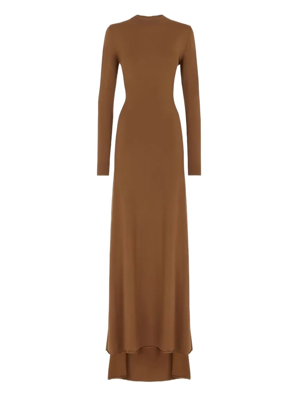 FENDI Jurk met open rug en sjaaldetail - Bruin