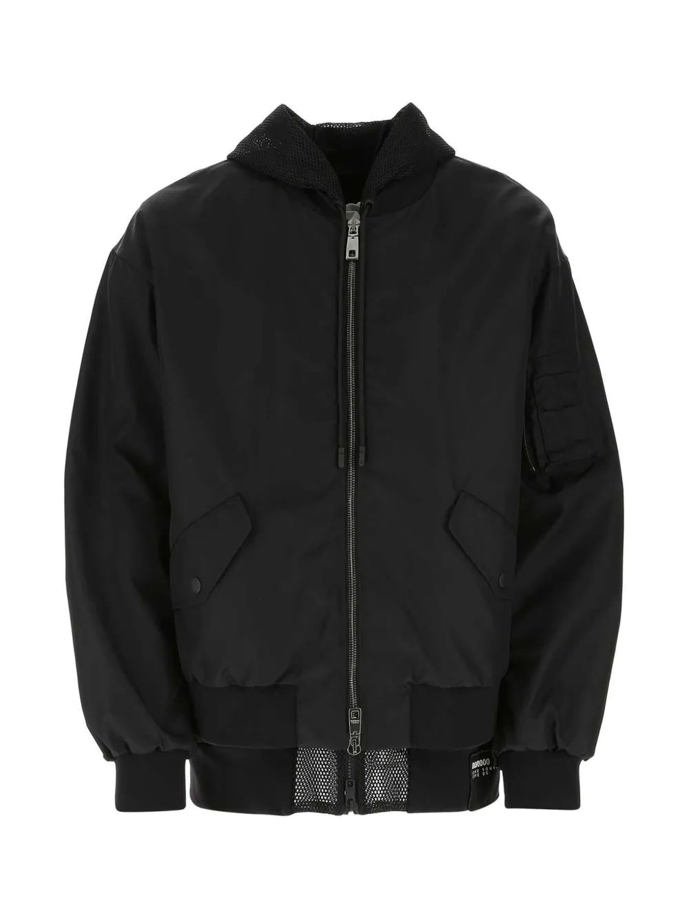Dolce & Gabbana Men's Nylon Bomber Jacket In Schwarz
