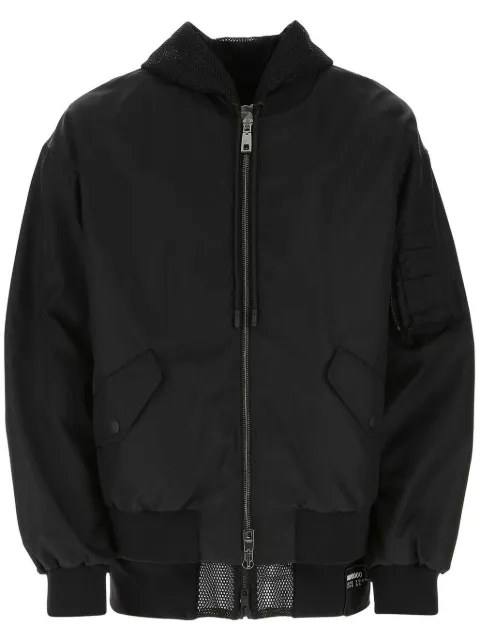 Dolce & Gabbana mesh-detail bomber jacket