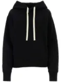 Jil Sander drawstring hoodie - Black