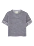 Fendi Kids Monogram T-shirt - Grey