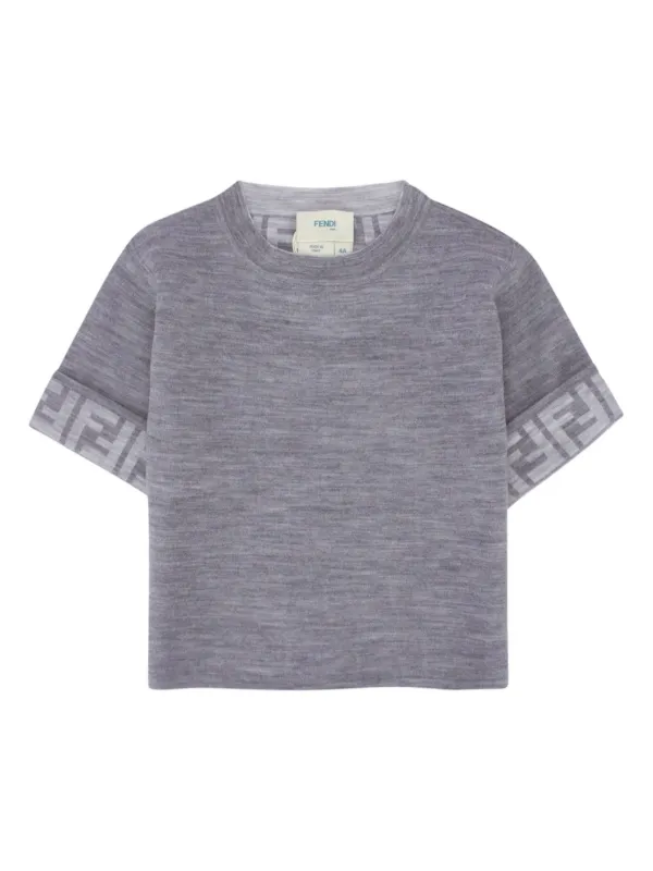 Fendi Kids Monogram T-shirt Grey FARFETCH PH