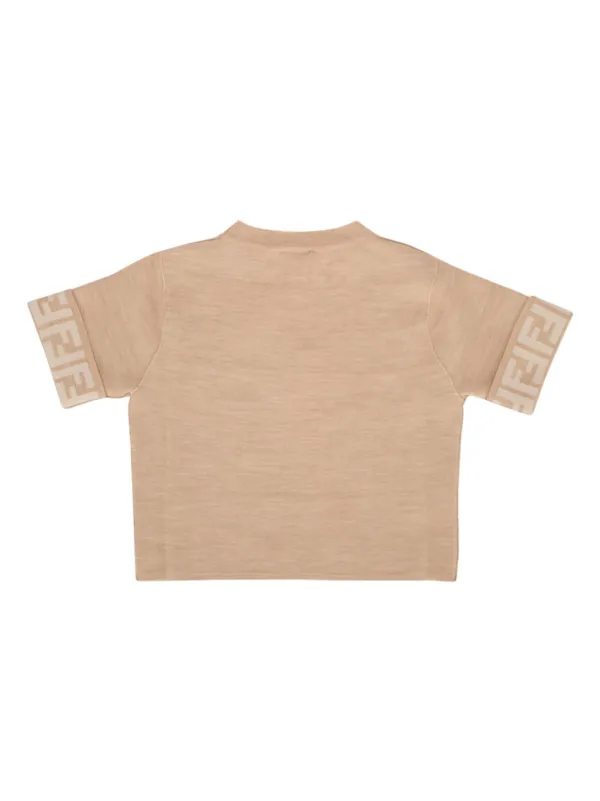 Fendi Kids Monogram t-shirt Neutrals FARFETCH IN