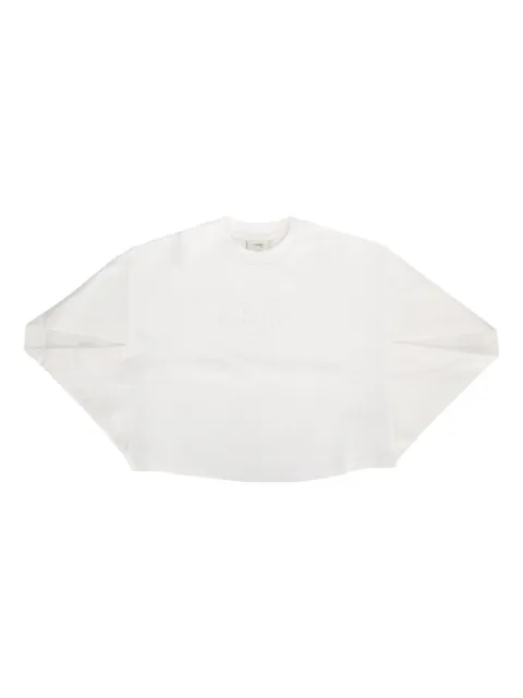 Fendi Kids embroidered-logo top