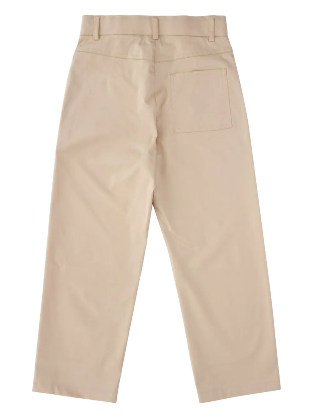 Fendi Kids Broek met geborduurd logo Beige
