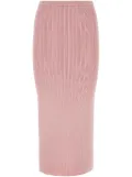 Alessandra Rich cable-knit pencil skirt - Pink