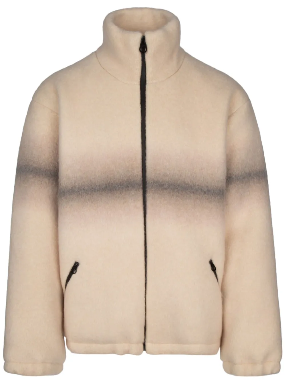 Loro Piana Bomberjack met hoge hals Beige