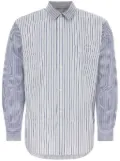 Comme Des Garçons striped poplin shirt - Blue